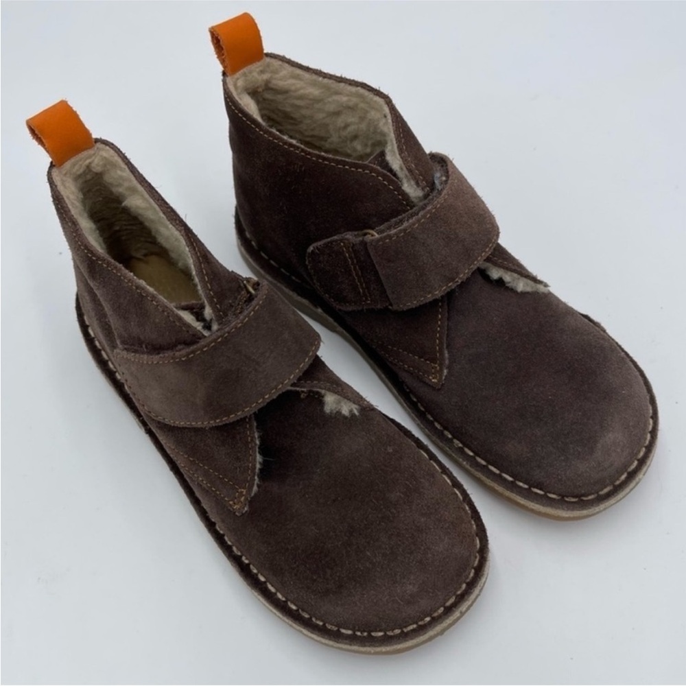 Boden Boys Desert Suede Boots Chocolate - Picture 4 of 11